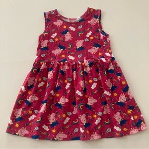 Peppa Pig Girls 6 Pink Dress Sundress Spring Summer